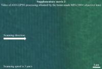 Movie 1 | High-speed micro/nanograting processing of GO film using the FPL strategy