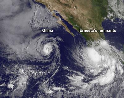2 Tropical Lows in the Eastern Pacific