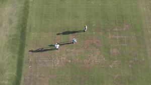 Localized dry spot-aerial image