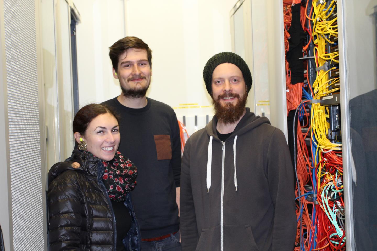 Alic Minotto, Erik Van Den Bergh and Dr. Robert Davey, Earlham Institute  