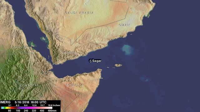 Video of Rainfall from Mekunu and Sagar