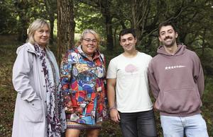 From left to right: Professor Ibone Ametzaga Arregi from the Department of Plant Biology and Ecology at the University of the Basque Country (EHU), Dr. Lorena Peña López, PhD candidate Unai Sertutxa Irazola, and PhD candidate Unai Ortega Barrueta