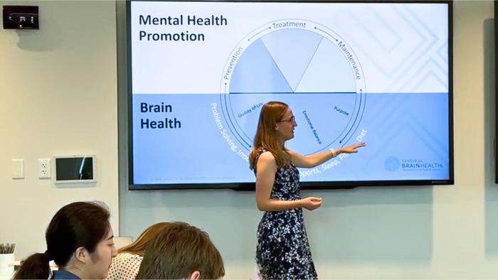 Sarah Laane presenting at Center for BrainHealth