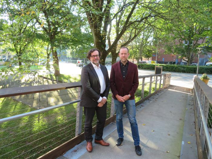 Professor Torbjörn Lund and professor Philip Gerlee at Chalmers University of Technology