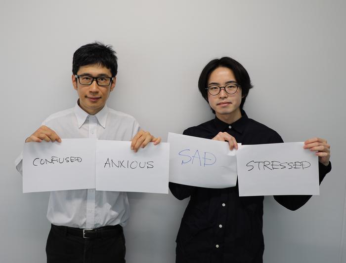 Masahiro Hirai (L) and Akitaka Fujii (R) from Nagoya University's Graduate School of Informatics