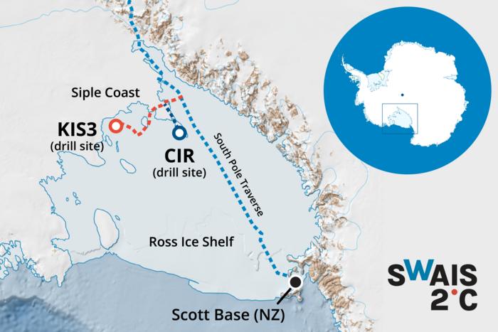 CIR and KIS3 drill sites map