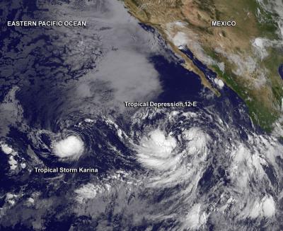 GOES-West Image of 12E