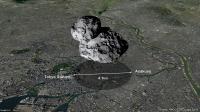 Comet 67P/Churyumov-Gerasimenko over Tokyo