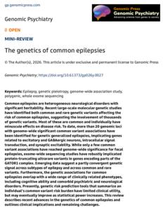 The genetics of common epilepsies
