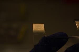 A microfluidic chip up close