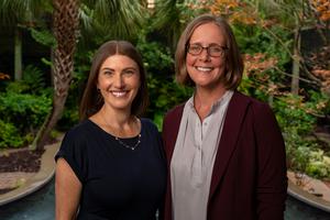 Medical University of South Carolina researchers Dr. Alana Rojewski (left) and Dr. Katherine Sterba (right)