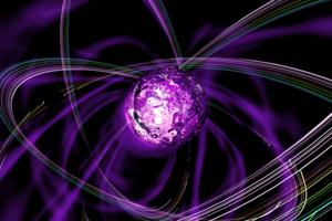 Artistic rendering of string breaking