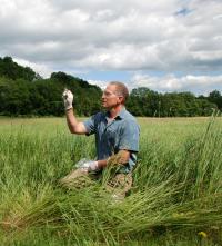 Cary Institute Disease Ecologist Rick Ostfeld with a White-Footed Mouse