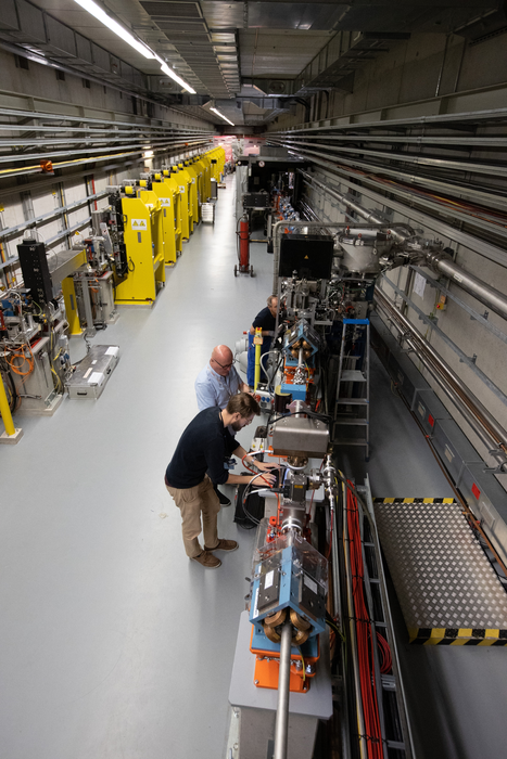 View along the FLASHForward beamline