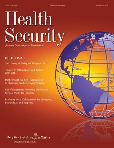 <em>Health Security</em> (formerly <em>Biosecurity and Bioterrorism</em>)