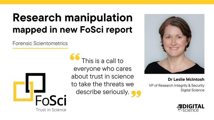 Dr Leslie Mclntosh quoted on research manipulation