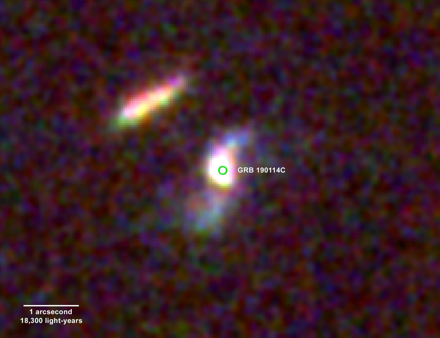 Hubble Image of Afterglow of GRB 190114C