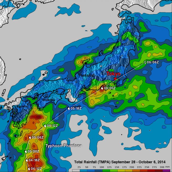 TRMM Image of Phanfone