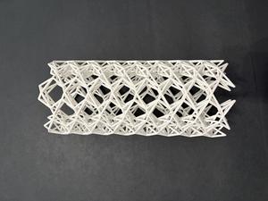 A 3-D printed kagome tube that isolates vibrations