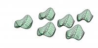 Quasi Potentials of Six Parametric Oscillators