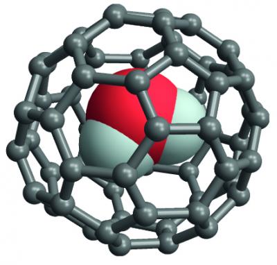 Water Caged in Buckyballs
