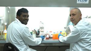 (Left to right): Anish Dsilva & Prof. Ariel Munitz