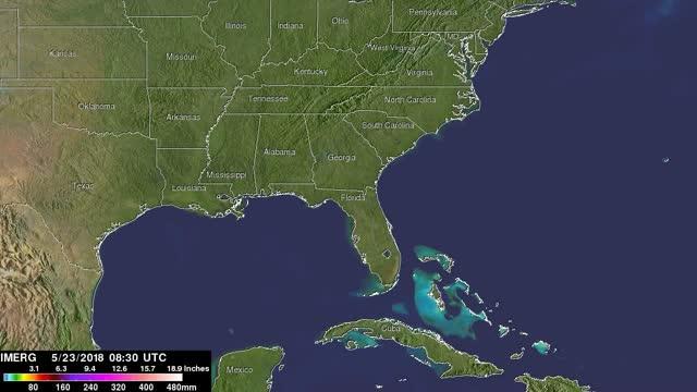 IMERG Video of Rainfall from Alberto