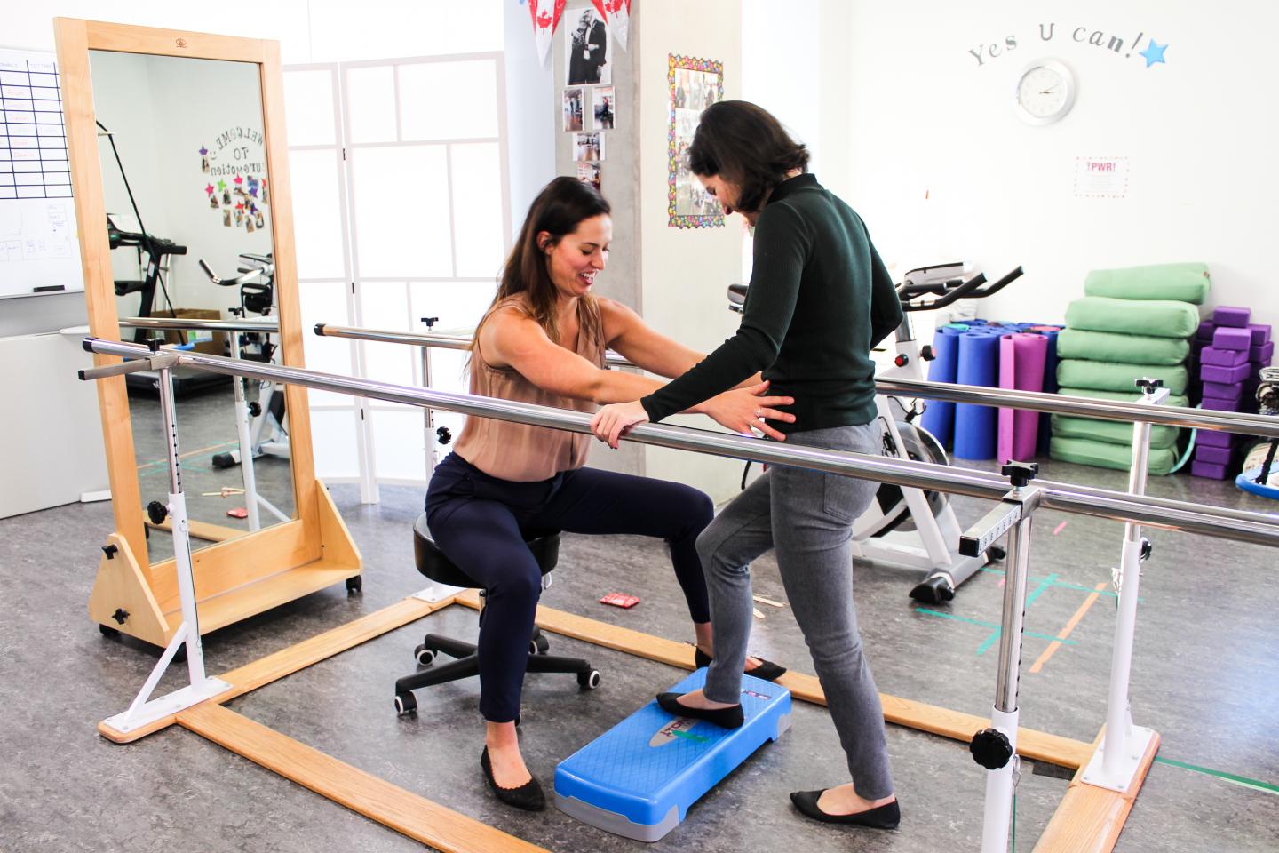 Neuro-rehabilitation therapists at the Surrey Neuroplasticity Clinic