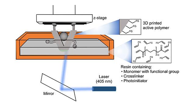 One-Step 3-D-Printing of Catalysts