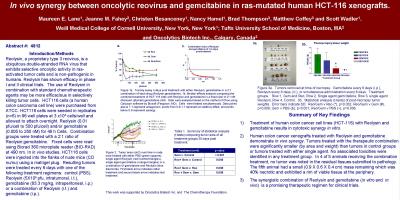 In Vivo Synergy Between Oncolytic Reovirus and Gemcitabine in Ras-Mutated Human HTC-116 Xenografts