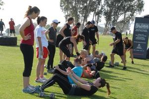 Adolescents Testing Fitness in School Setting