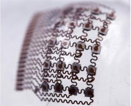 Wearable Ultrasound Patch Island-bridge Structure