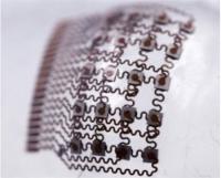 Wearable Ultrasound Patch Island-bridge Structure