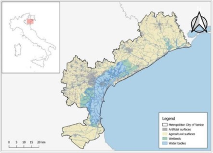 The Metropolitan City of Venice. The Case study area.