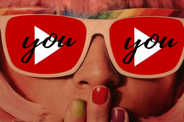 Girl with Youtube glasses