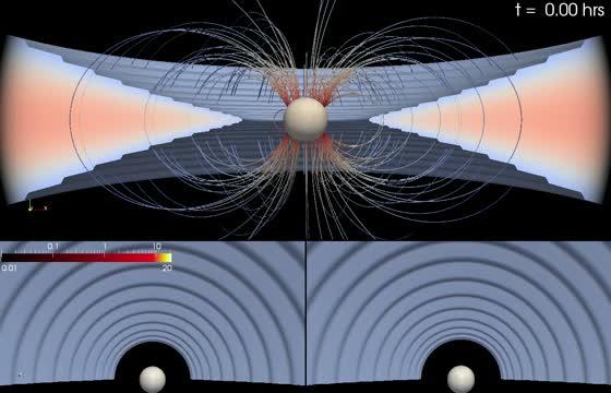 Plasma "Shells" Shine Light on Young Star Formation (2 of 3)