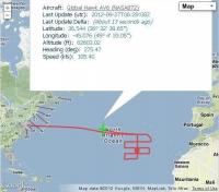 NASA's Global Hawk Performed a Grid Flight Pattern Over Tropical Storm Nadine