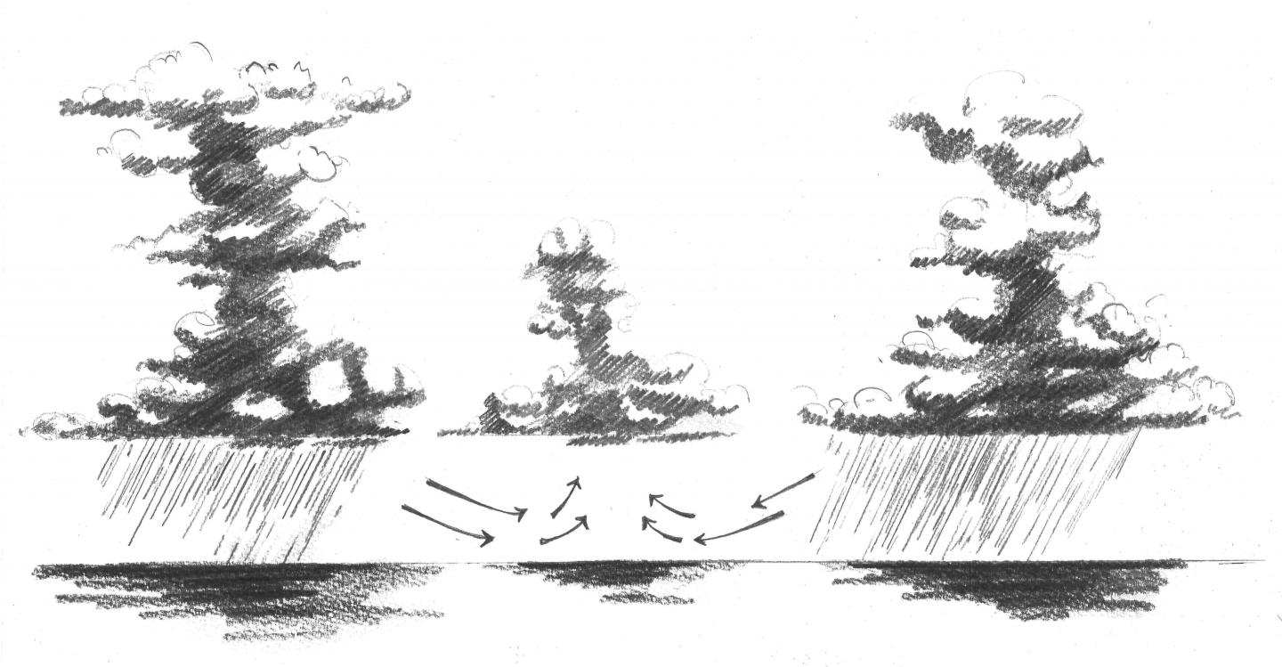 Multiple Storm Cloud Behavior