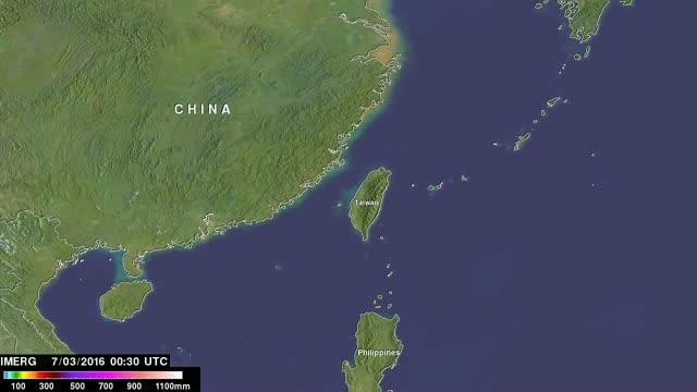 IMERG Video of Rainfall Totals over China and Japan