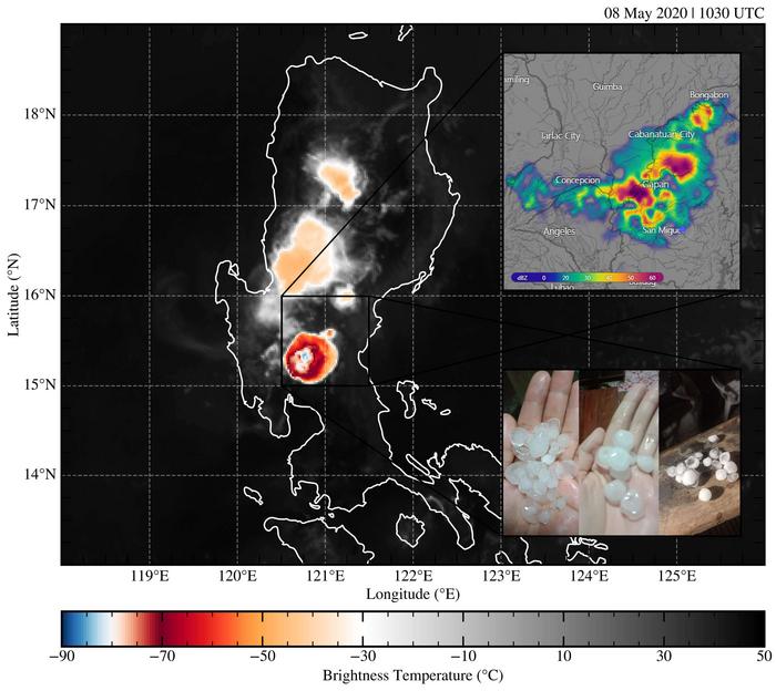 Landmark hail event in Cabiao, Nueva Ecija, Philippines