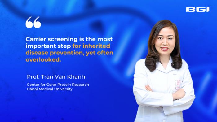 Dr. Tran Van Khanh advocates for carrier screening as the first step in preventing DMD