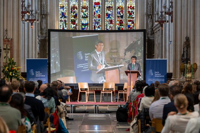 Professor Yixian Sun at the 2026 Bath Earth System Governance conference