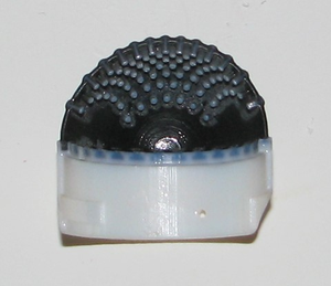 Cut-through section of 3Dprinted fingertip