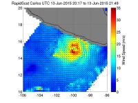 RapidScat Image of Carlos