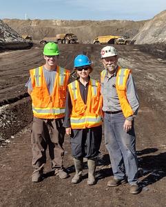 Researchers in coal mine