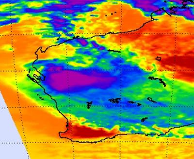 NASA AIRS Image of System 91S Over Western Australia