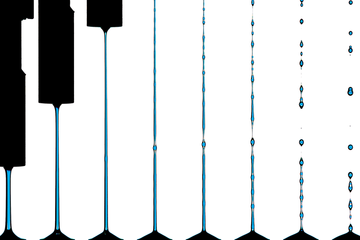 Fragmentation of viscous compound liquid ligaments