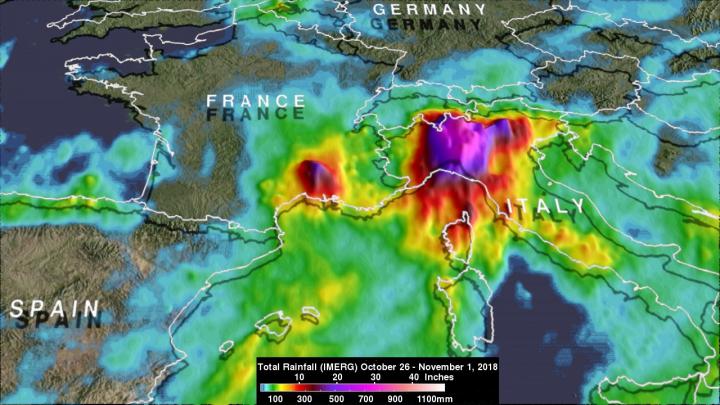 Italy's Extreme Rainfall Examined by NASA's IMERG