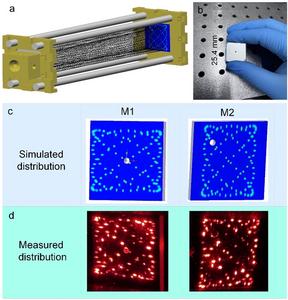 Fig. 2. The novel cylindrical MPC design with ultra-dense spot pattern.