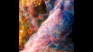 Small region of the Orion Nebula